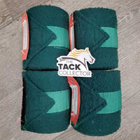 4 Fleece Polo Wraps *gc/fair, clean, v.clumpy, hairy, older
