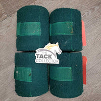 4 Fleece Polo Wraps *gc/fair, clean, v.clumpy, hairy, older
