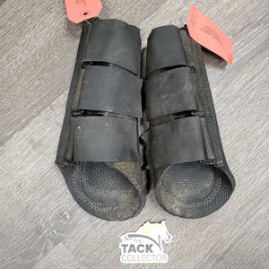 Neoprene Closed Front & Hind Boots, velcro *gc, dirty, stained, rubs