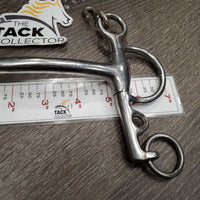 SS Mullen Mouth Pelham Bit, chain *gc, clean, scratches, film, stains