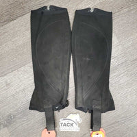 JUNIORS Micro Suede Half Chaps, bag *vgc/gc, mnr dust/dirt, rubs & fading
