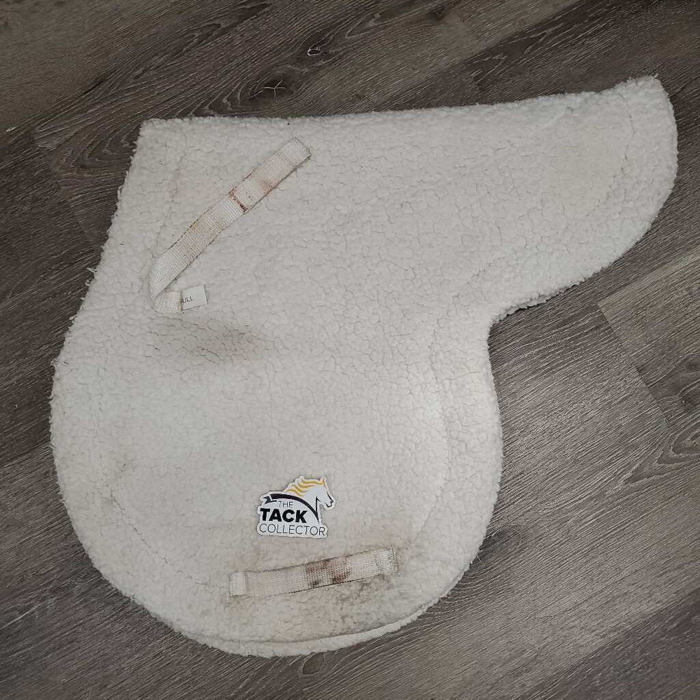 Fitted Fleece Hunter Saddle Pad *gc, clumpy, pills, stains, mnr hair, bare spots, dingy, dirt?