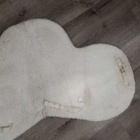 Fitted Fleece Hunter Saddle Pad *gc, clumpy, pills, stains, mnr hair, bare spots, dingy, dirt?
