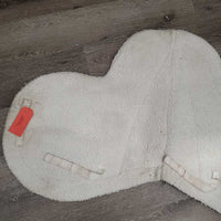 Fitted Fleece Hunter Saddle Pad *gc, clumpy, pills, stains, mnr hair, bare spots, dingy, dirt?
