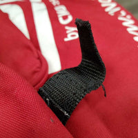 Saddle Bag, Shoulder Pad *broken tab, NO Shoulder Strap, fair, dirt/stains, hair, snags, holes, binding: rubs & torn
