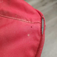 Saddle Bag, Shoulder Pad *broken tab, NO Shoulder Strap, fair, dirt/stains, hair, snags, holes, binding: rubs & torn
