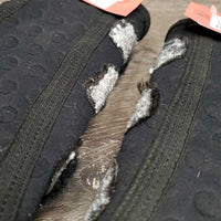 Pr Closed Boots *gc, mnr hair, stains, v.hairy velcro, clean, residue, faded, rubs
