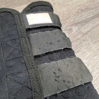 Pr Closed Boots *gc, mnr hair, stains, v.hairy velcro, clean, residue, faded, rubs
