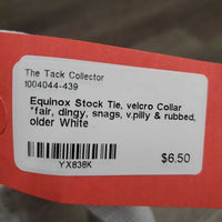 Stock Tie, velcro Collar *fair, dingy, snags, v.pilly & rubbed, older
