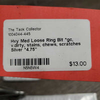 Hvy Med Loose Ring Bit *gc, v.dirty, stains, chews, scratches
