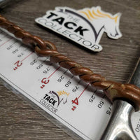 Single Twisted Wire Full Cheek Snaffle Bit *gc/fair, clean, residue, chews/flattened, scratches
