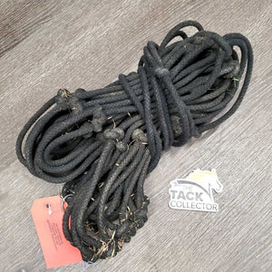 Hvy Cotton Rope Hay Net *gc, dirty, faded, hay, knots, chews