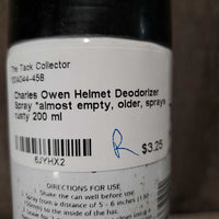 Helmet Deodorizer Spray *almost empty, older, sprays, rusty
