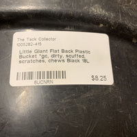 Flat Back Plastic Bucket *gc, dirty, scuffed, scratches, chews
