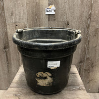 Flat Back Plastic Bucket *gc, dirty, scuffed, scratches, chews
