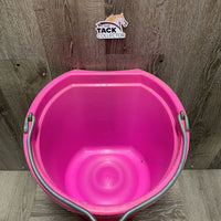 Flat Back Plastic Bucket *vgc, mnr dirt, scuffs, crack
