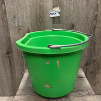 Flat Back Plastic Bucket *vgc, mnr dirt, scuffs, tape, chews
