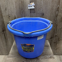 Flat Back Plastic Bucket *vgc, mnr dirt, scuffs
