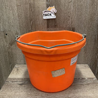 Flat Back Plastic Bucket *vgc, mnr dirt, scuffs, tape
