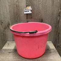 Round Plastic Bucket *gc, dirt, scuffs, scratches, marker
