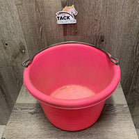 Round Plastic Bucket *gc, dirty, scuffs, scratches, marker
