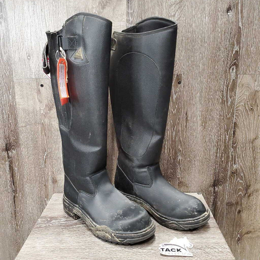 Pr Winter Riding Boots *gc, older, dirty, scuffed, puckered els, oxidization