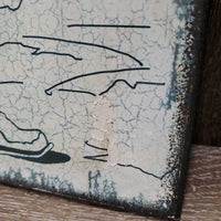 "Please Remove Your Boots" Light Wood Sign *gc/fair, stains, peeled spot, edge rubs
