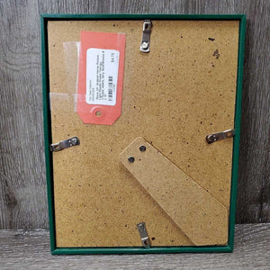 'Rave VF' Arabian Horse Picture, Light Plastic Frame *fair/gc, v.faded, stains, dirty