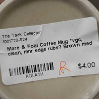 Mare & Foal Coffee Mug *vgc, clean, mnr edge rubs?
