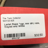 Lariat Rope *vgc, mnr dirt, rubs, frayed end
