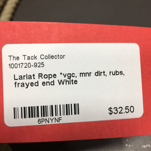 Lariat Rope *vgc, mnr dirt, rubs, frayed end