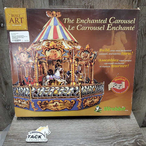 Built Art "The Enchanted Carousel"Working, box *like new, WORKS, bent box edges