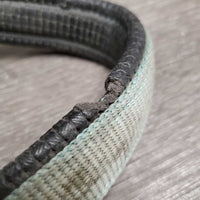 Neoprene Padded Nylon Breakaway Halter, adj, Snap, Crown Cover *gc/fair, hole, missing screw, v.dirty, v.faded, v.stained
