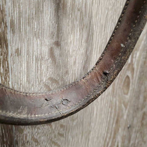 Rsd/FS Drop Noseband *gc, dirty, stains, older, discolored, slices, rubs, stiff