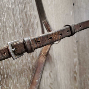 Rsd/FS Drop Noseband *gc, dirty, stains, older, discolored, slices, rubs, stiff