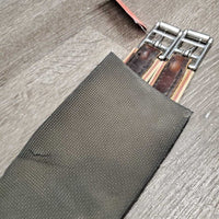 Nylon Web, Neoprene Velcro Liner, 2x D Els, D Ring *gc/fair, hairy, residue, clean, faded, stretched els, v.chipped liner
