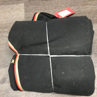 Waterproof Fleece Quarter Sheet, tail, embroidery "CA/ADA Dressage Show Champ." *gc, wpf, dirt, hairy