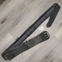 Deluxe 12 Ring Hvy Nylon & Neoprene Lungeing Surcingle, Cinch & Velcro Liner *vgc/gc, dirty, mnr rubs, mnr frayed & stretched holes, hairy edges