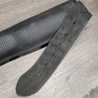 Deluxe 12 Ring Hvy Nylon & Neoprene Lungeing Surcingle, Cinch & Velcro Liner *vgc/gc, dirty, mnr rubs, mnr frayed & stretched holes, hairy edges
