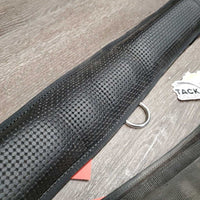 Deluxe 12 Ring Hvy Nylon & Neoprene Lungeing Surcingle, Cinch & Velcro Liner *vgc/gc, dirty, mnr rubs, mnr frayed & stretched holes, hairy edges