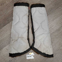 Front & Hind Shipping Boots, fleece lined *vgc, clean, hairy, older, stains
