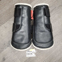 Closed Boots, Fleece Lined, velcro *gc, clean, dingy, clumpy, stains, hairy, pilly velcro
