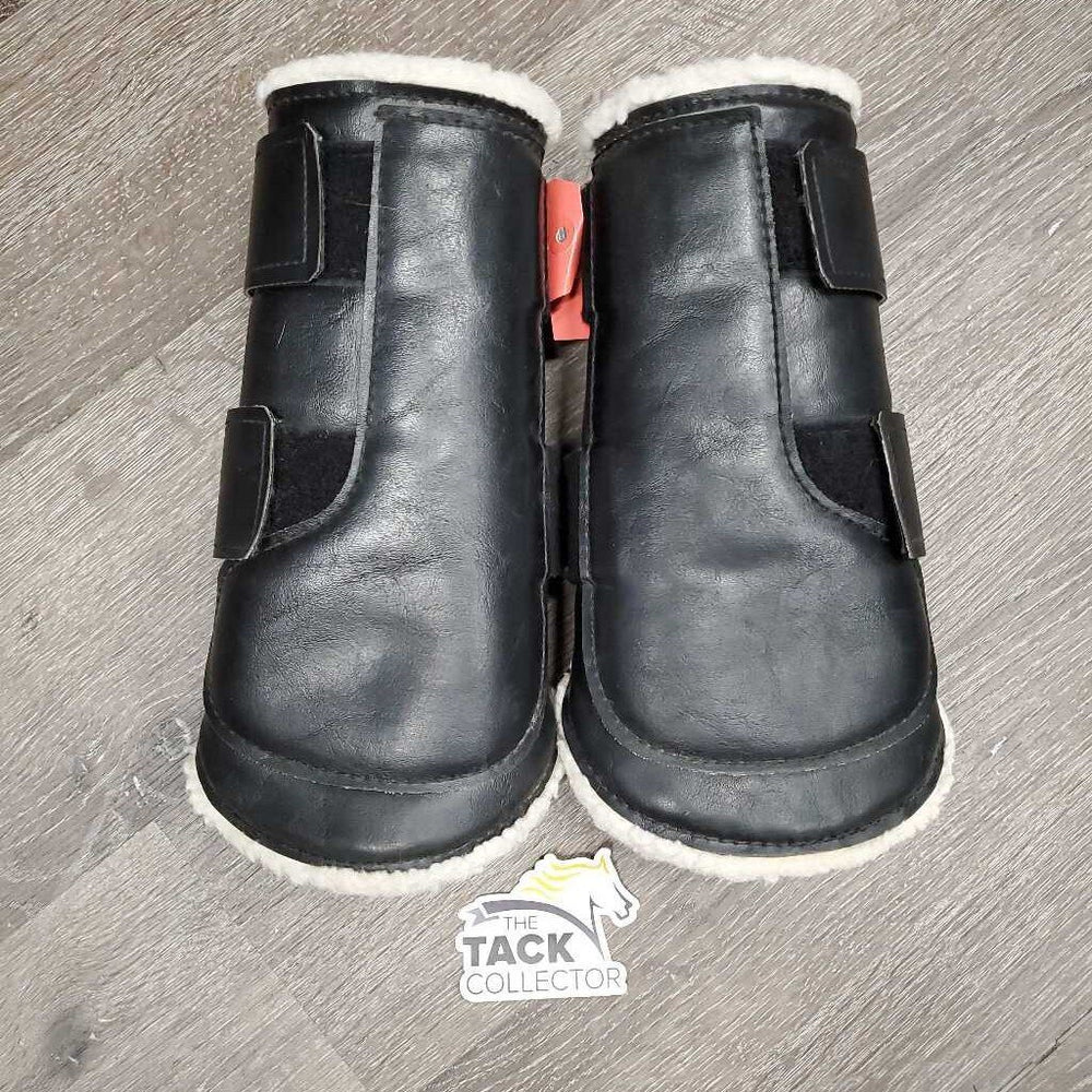 Closed Boots, Fleece Lined, velcro *gc, clean, dingy, clumpy, stains, hairy, pilly velcro