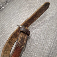 Flat Figure 8 Noseband Attachment *gc/fair, older, rubs, creases, dry
