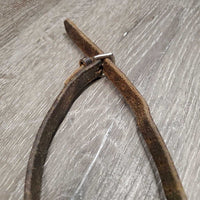 Flat Figure 8 Noseband Attachment *gc/fair, older, rubs, creases, dry