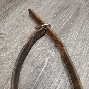 Flat Figure 8 Noseband Attachment *gc/fair, older, rubs, creases, dry