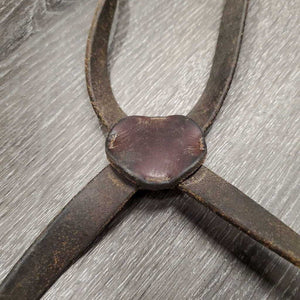 Flat Figure 8 Noseband Attachment *gc/fair, older, rubs, creases, dry