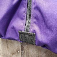 Fleece Lined Cordura Hanging Bridle Bag, Zipper *vgc, mnr dirt, stains & hair