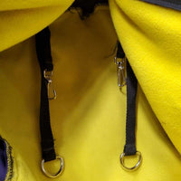 Fleece Lined Cordura Hanging Bridle Bag, Zipper *vgc, mnr dirt, stains & hair
