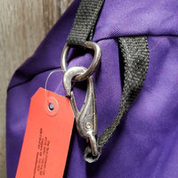 Fleece Lined Cordura Hanging Bridle Bag, Zipper *vgc, mnr dirt, stains & hair
